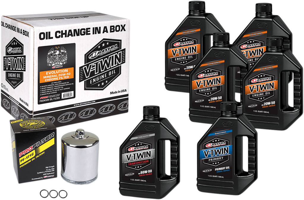 Evolution Mineral 20W-50 Oil Change Kit