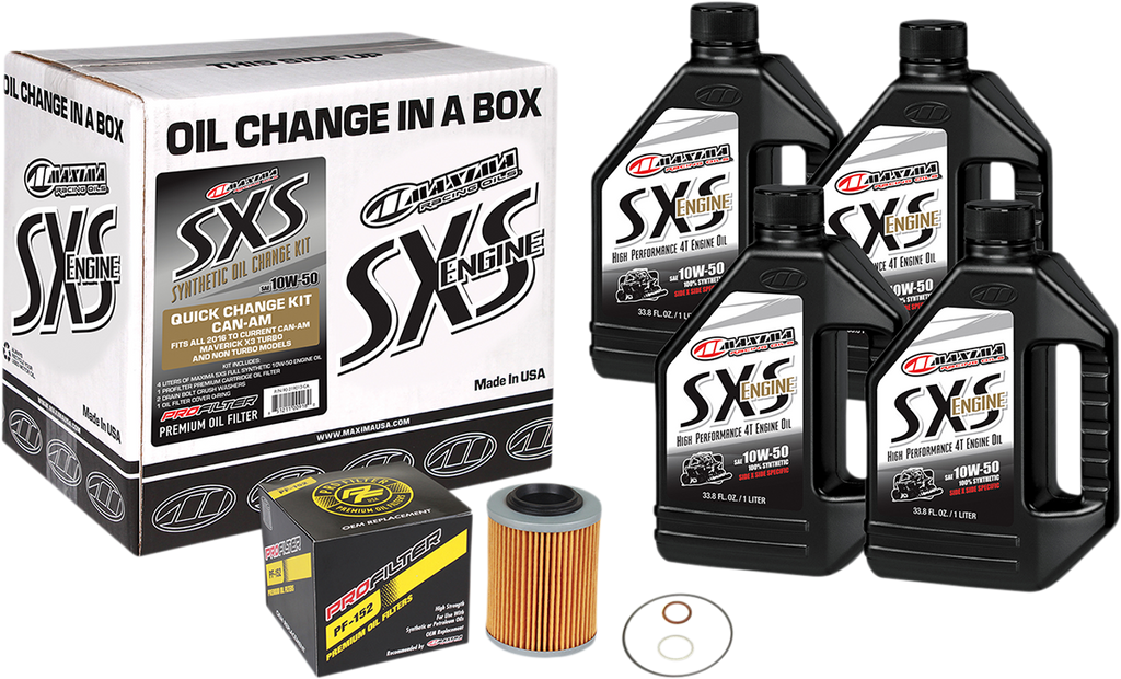 SXS/UTV Synthetic Quick Oil Change Kit