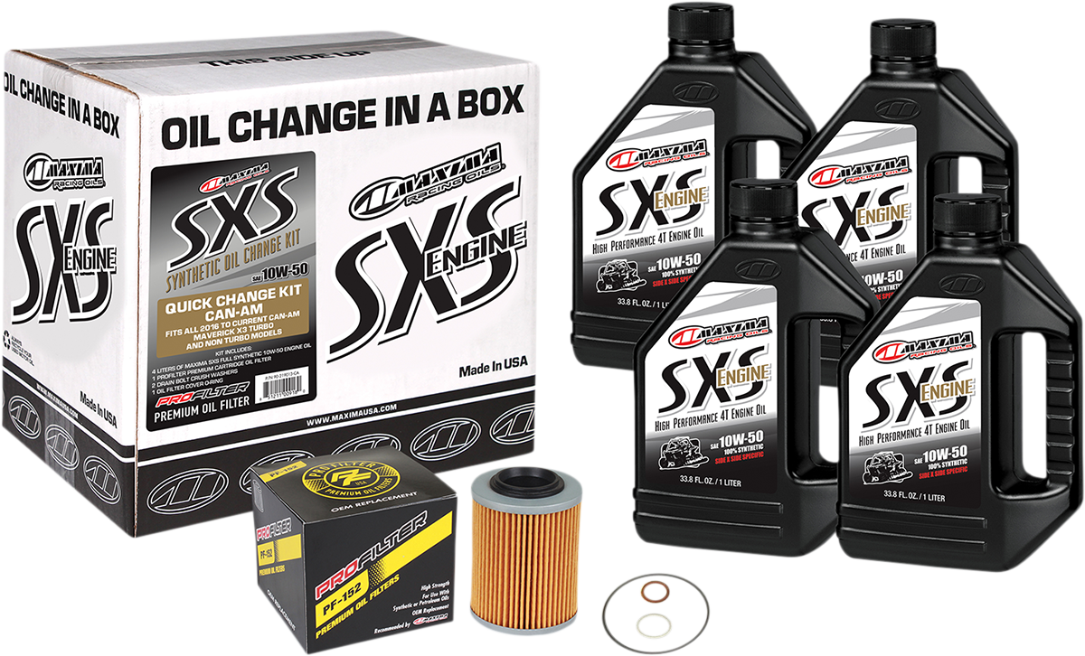 SXS/UTV Synthetic Quick Oil Change Kit