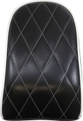Bare Bones Series Pillion Pad — Diamond Stitch/White Piping