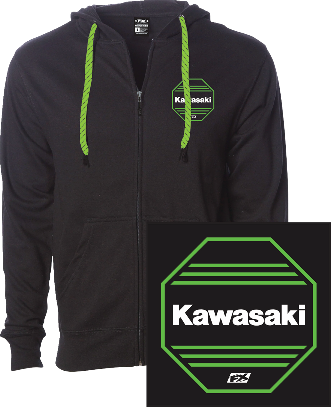 Kawasaki Octagon Zip-Up Hoodie