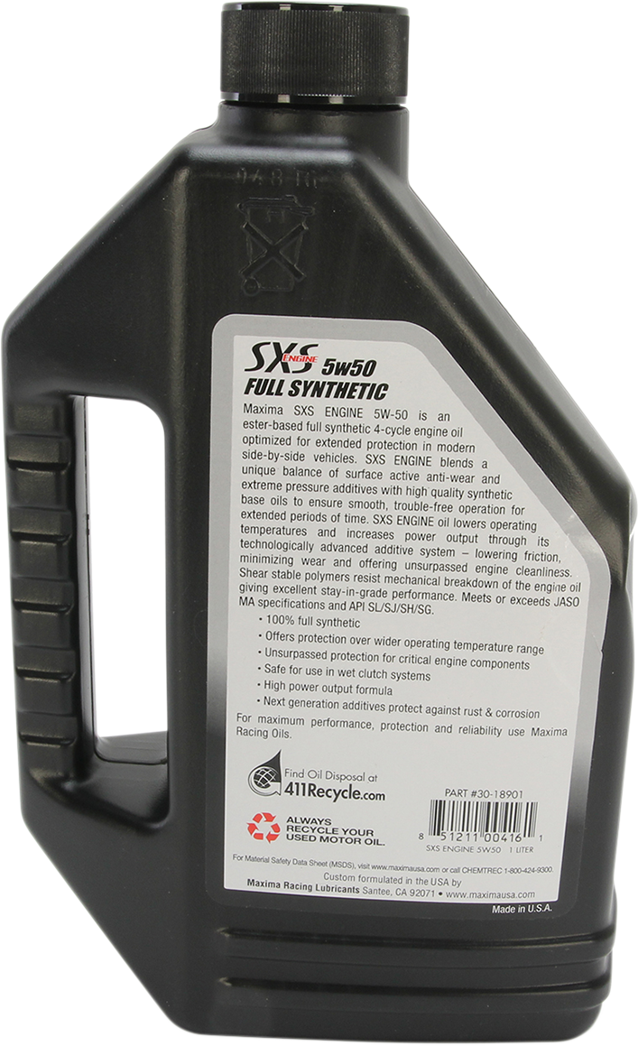 SXS 100% Synthetic 4T Engine Oil