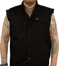 FTW Skull Printed Sleeveless Button Down Shirt