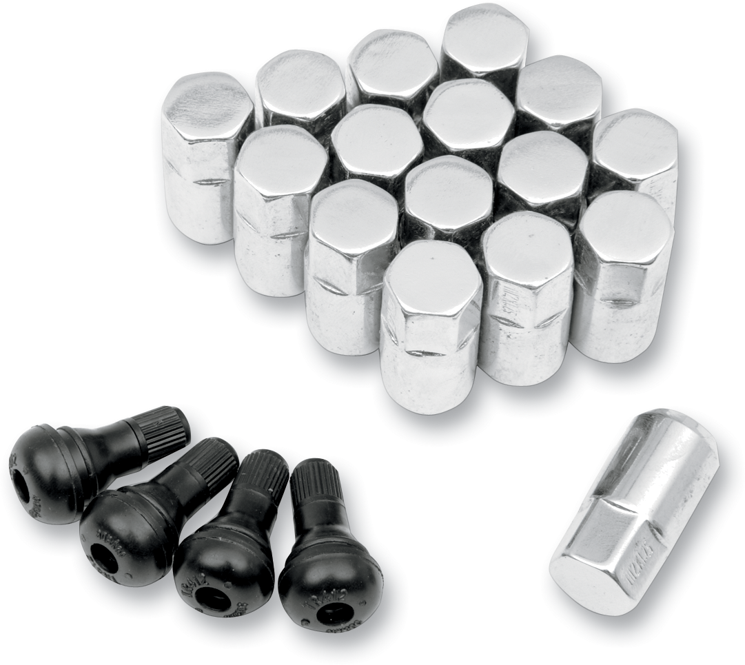 Replacement ATV/UTV Wheel Lug Nuts with Valve Stems