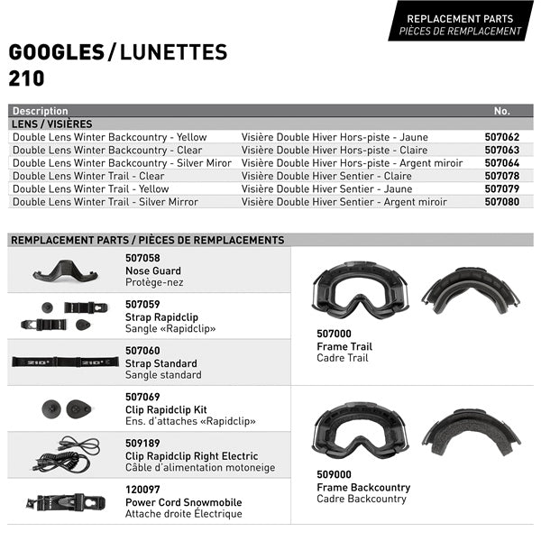 CKX 210° Goggles with Controlled Ventilation for Backcountry Matte Black