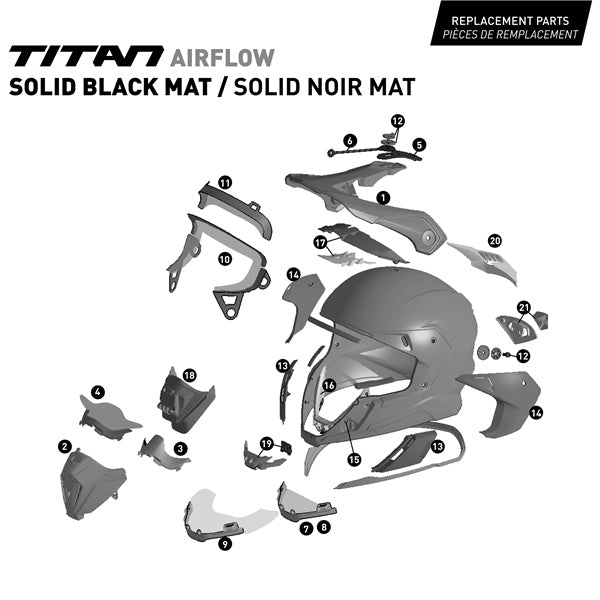 CKX Titan Air Flow Carbon Helmet - Backcountry Solid - 210° Goggle Included