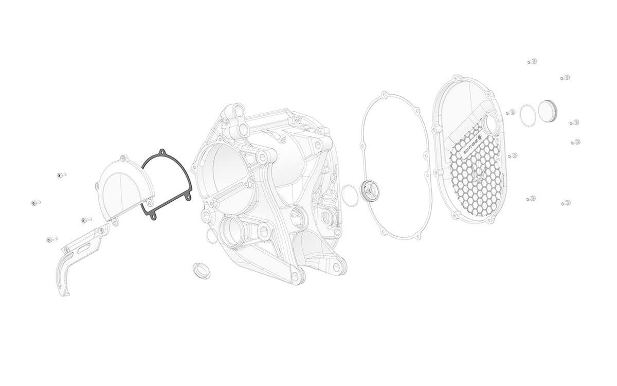 Stark Future Left motor cover gasket
