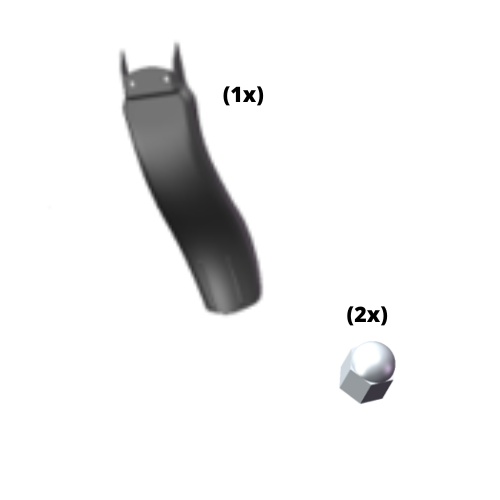 Apollo Rear mudflap + Cover nut