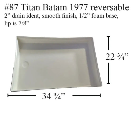 #87 Titan RV Fiberglass Shower Pan