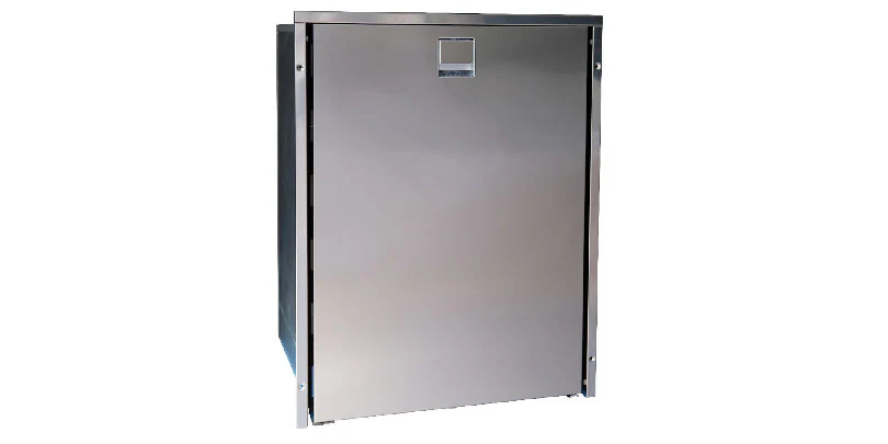 Isotherm Cruise 130 Clean Touch Stainless Steel - 4.6 Cu.ft., AC/DC, 4-Side Stainless Steel Flange