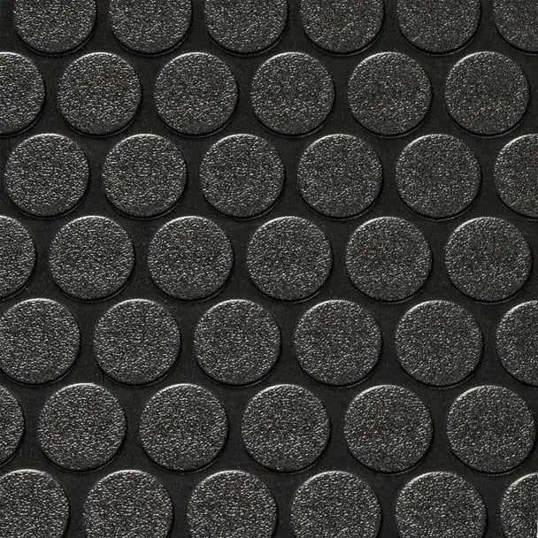 Flooring 8' 6" Wide | Coin Pattern | Black