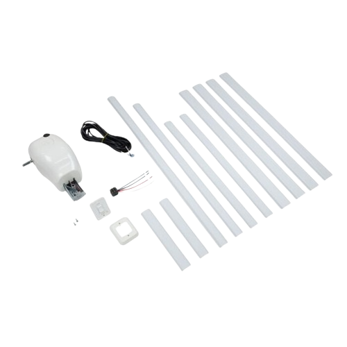 Solera Manual Crank Style to Power Awning Conversion Kit, White