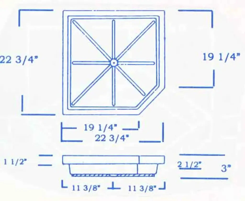 #435 Kit Companion RV Fiberglass Shower Pan