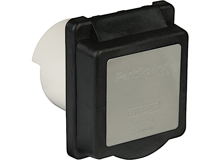 30A 125V Standard RV Power Inlet - Black/White