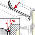 Fiamma F45S Small Rubber Rain Guard Seal - (10 Ft. Minimum)