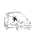 Front Doors Transit 2020+ (Medium/High Roof)