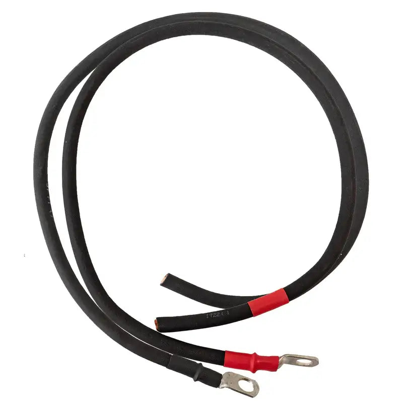 Solar Charge Controller Cables (pair) - 3/8" Lug on One End
