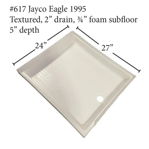 #617 Jayco RV Fiberglass Shower Pan