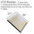 #732 Prowler RV Fiberglass Shower Pan
