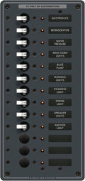 Blue Sea Systems Panel DC 13 Circuit 12/24V - Blue Sea