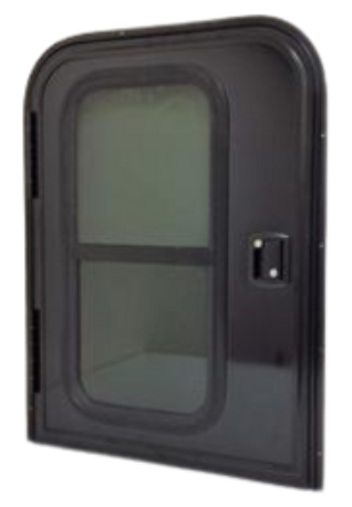 28″ Wide x 36″ Tall Driver Side Teardrop RV Door FC12