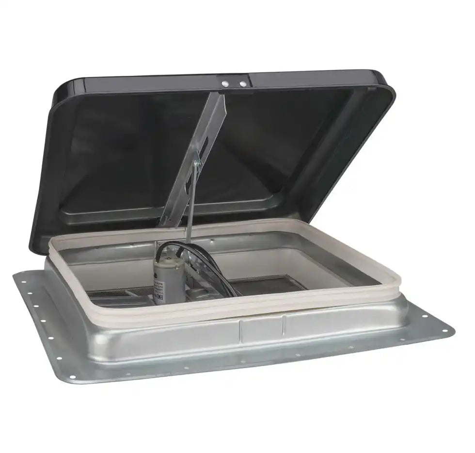 RV 14" Smoke Lid Roof Vent with 12V Fan Universal Vent