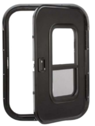 30″ Wide x 36″ Tall Passenger Side Teardrop RV Door FC05
