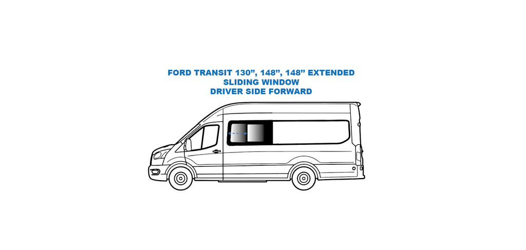 Sliding Window - Driver Side Forward - Ford Transit - (TL201-SE)