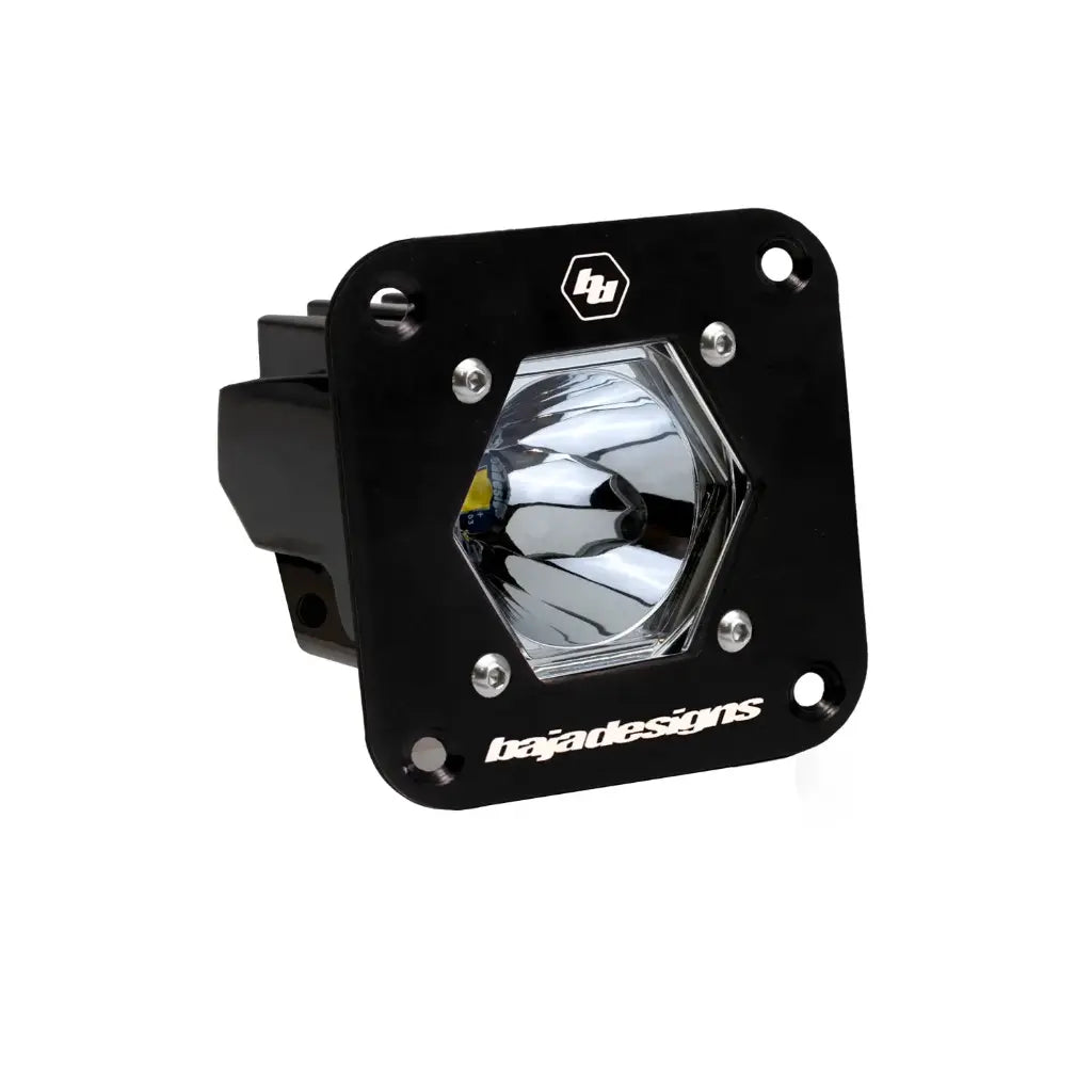 Baja Designs S1 Black Flush Mount Auxiliary Light Pod - Clear - Baja Designs