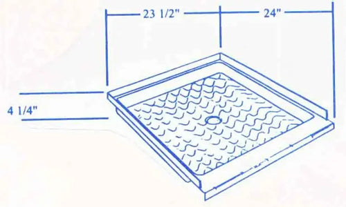 #45 Kit Companion RV Fiberglass Shower Pan