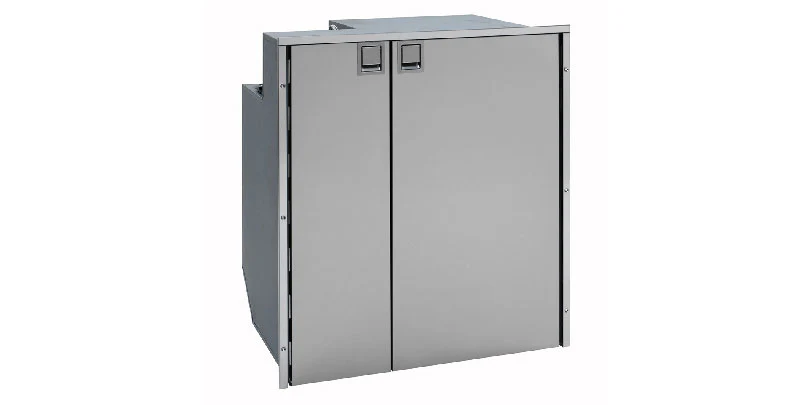 Isotherm Cruise 200 Stainless Steel - Side By Side Fridge/Freezer - AC/DC, 4 Sided Stainless Steel Flange