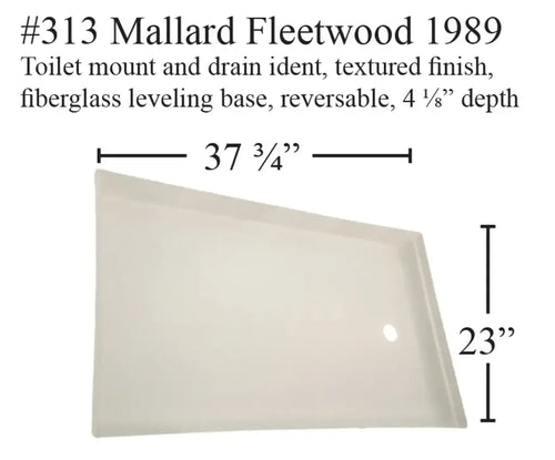 #313 Fleetwood RV Fiberglass Shower Pan