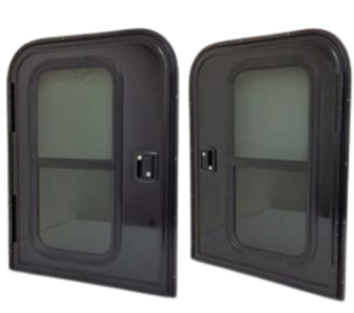 28″ Wide x 36″ Tall Driver and Passenger Side Teardrop RV Doors FC11-FC12