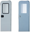 Rh Radius Entrance Door, Polar White
