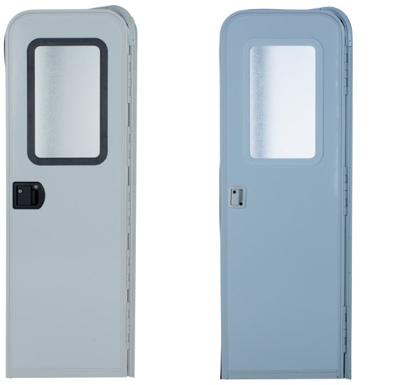 Rh Radius Entrance Door, Polar White