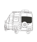 Rear Door Insulated Window Covers – Ford Transit 2015+ (Medium/High Roof)