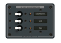 Blue Sea Systems Panel DC 3 Circuit - White - Blue Sea