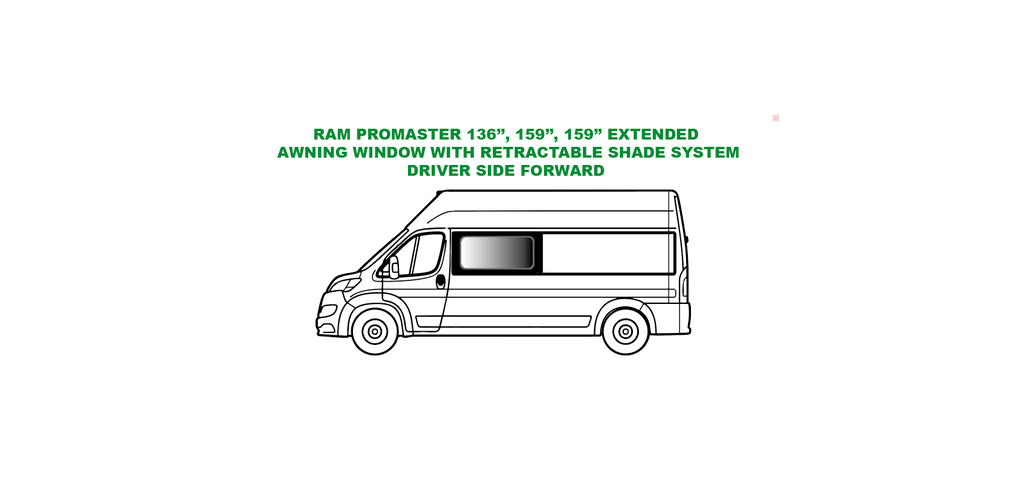 Premium Awning Window - Driver Side Forward - Ram Promaster - (RL301-AW)