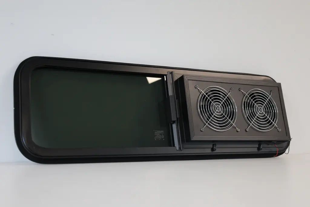 VW1033 Dual-Fan Half Slider Bunk Window