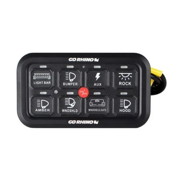 Go Rhino - Rgb 8-Channel Light Switch Controller Without Rf Control