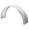 Aluminum Diamond Plate Round Top Trailer Fender 8" x 34" x 17"