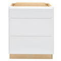 RV 3 Drawer Pots and Pans Base Cabinet | Pure White
