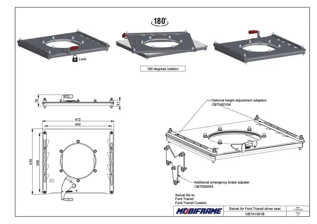 Ford Transit Safe Swivel