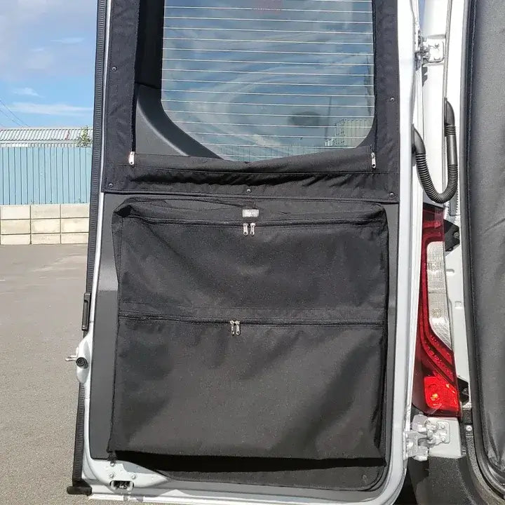 Rear Door Storage Bag with 2 Pockets - Mercedes Sprinter 2019+ Full/Half Plastic Trim (Driver Side)