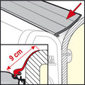 Fiamma F45S Grey Rubber Rain Guard Seal (10 Ft. Minimum)