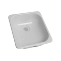 Square Galley/Kitchen Sink; 13" x 15" (White)