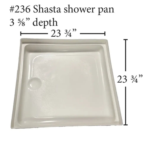 #236 Shasta RV Fiberglass Shower Pan