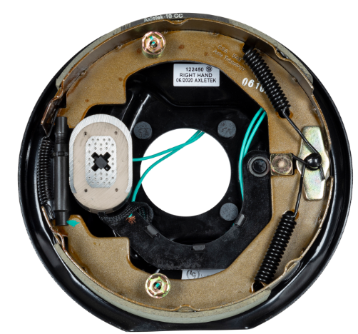 10'' x 2.25'' Electric Brake Assembly, 4-Bolt: 3500# Axle