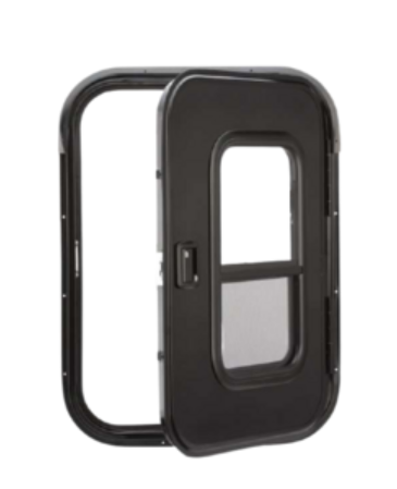 26″ Wide x 32″ Tall Passenger Side Teardrop RV Door FC01