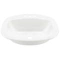 ToughGrade Single Bowl 20" Long x 16" Wide Bathroom Sink